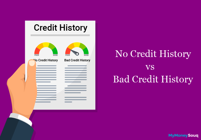 No credit history vs Bad credit history